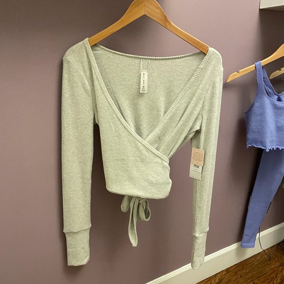 Spiritual Gangster | Tops | Spiritual Gangster Ballet Wrap Sweater | Poshmark